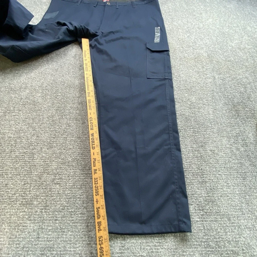 Wrangler Workwear Cargo Pants Mens 44x30 Blue Utility Workwear Industrial Rugged